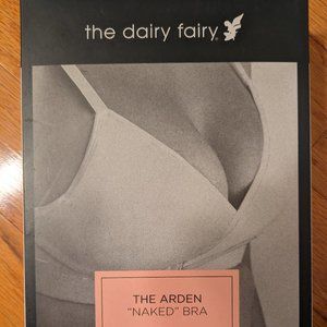 NIB NWT The Arden "Naked" Nursing Pumping Bra by The Dairy Fairy, Black, Size L
